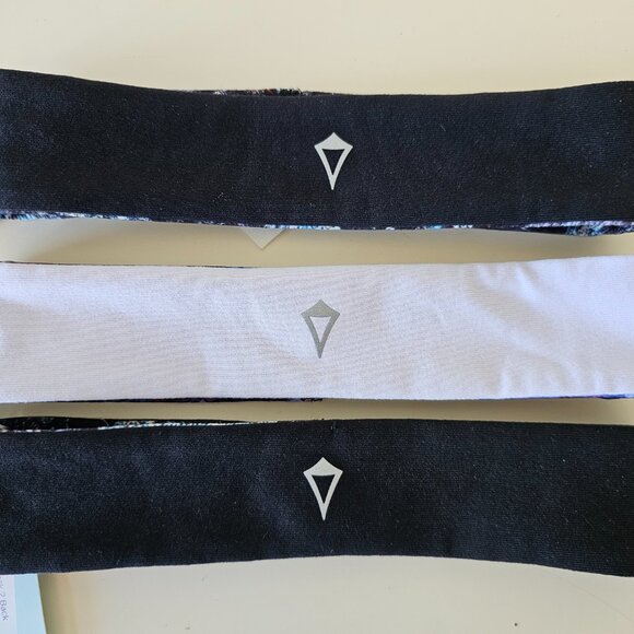 3 x NWT IVIVVA by LULULEMON Multi Color Back 2 Back Reversible Headband OS - Picture 4 of 6